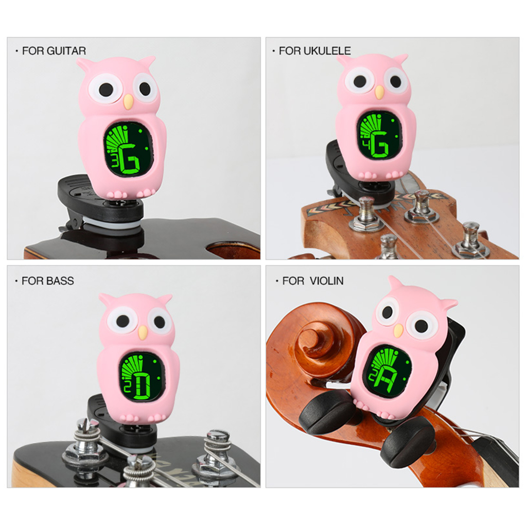 Swiff tuner เครื่องตั้งสาย กีต้าร์โปร่ง ไฟฟ้า อูคูเลเล่ เบส รุ่น Owl - รูปที่ 4