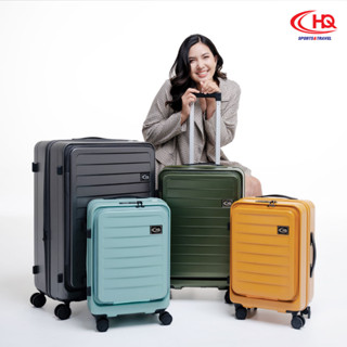 HQ LUGGAGE กระเป่าเดินทางเปิดด้านหน้า วัสดุ PC 100% รุ่น Prima #5501