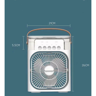มินิพัดลมแบบพกพาความชื้น เครื่องฟอกอากาศสเปรย์คูลเลอร์ USB