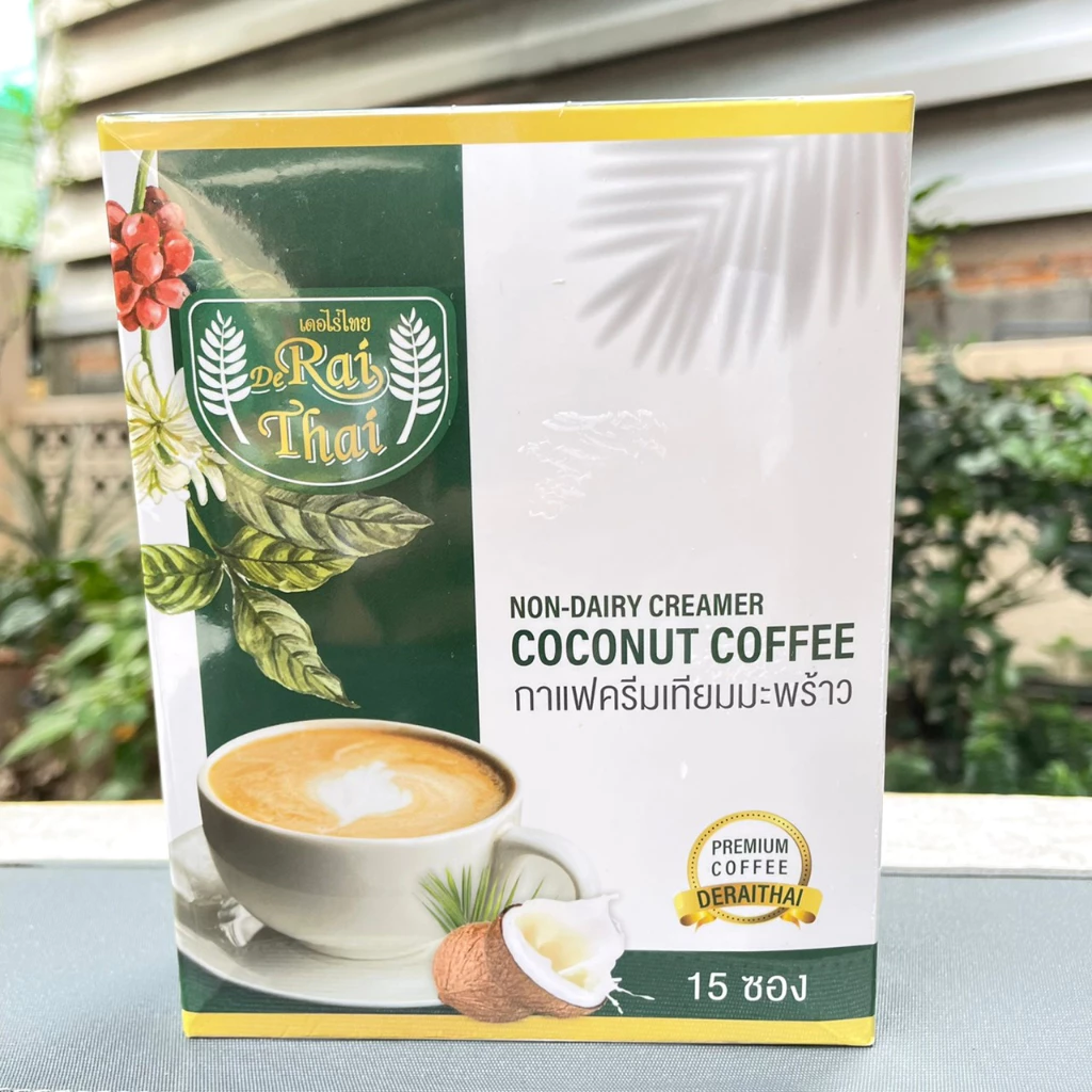 Raithai Coconut Coffee ไร่ไทย กาแฟครีมเทียมมะพร้าว ไขมันต่ำ คุมหิว อิ่มนาน ไม่มีน้ำตาล 1 กล่อง 15ซอง thumbnail 5