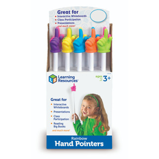 แบรนด์ Learning Resources 15" Rainbow Hand Pointers (Set of 10) เหมาะสำหรับเด็กอายุ 3 ขวบ+