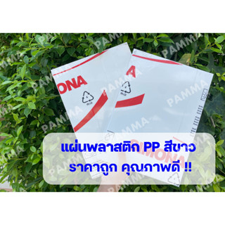 แผ่นพลาสติกพีพีสีขาว เขียงรองตัด ราคาโรงงาน (มีหลายขนาด) PP PPH