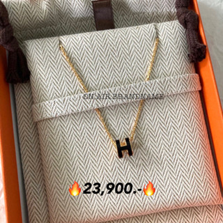 New hermes pop H mini necklace สร้อยคอ ไซส์มินิ สีดำสวยมาก