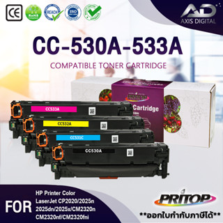 AXIS DIGITALหมึกเทียบเท่าCC530A/530a/HP 304A/CANON 318 BK/CRG 318 BK/ CMYK For HP CP2025,CM2320,CM2320fxi,CM2320n