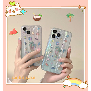 🎁ส่งของขวัญ🎁เคสไอโฟน สำหรับ 11 14 for iPhone Case 13 12 Pro Max แฟชั่น น่าสนใจ ฤดูร้อน กันกระแทก เคสนิ่ม เคสโทรศัพท์