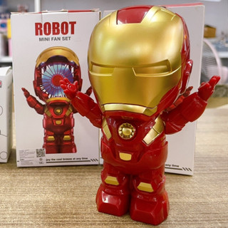 พัดลมหุ่นยนต์ ROBOT mini fan ใช้แล้วมีความเท่ห์ พัดลมแบบแขวนคอ พร้อมส่งจากในประเทศ