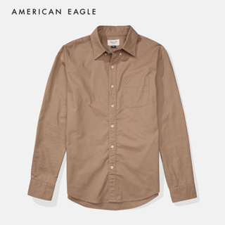 American Eagle Stretch Piece Dye Oxford Shirt เสื้อเชิ้ต ผู้ชาย อ็อกฟอร์ด (NMSH 015-2232-273)