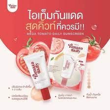 มีด้า กันแดดมะเขือเทศ 10 กรัม Meda sunscreen คุมมัน กันน้ำ กันเหงื่อ บำรุงผิวกระจ่างใส กันแดดผสมรองพื้น