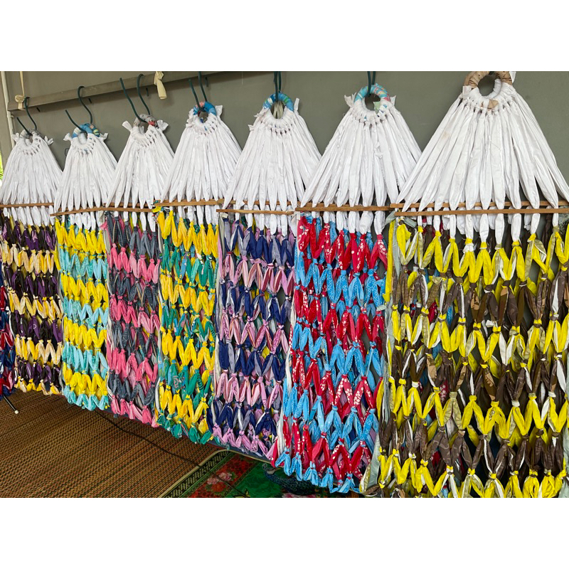 เปลผ้าถักเอง #แบบมีไม้ #ขายมานานกว่า7ปี #คละสีเท่านั้น