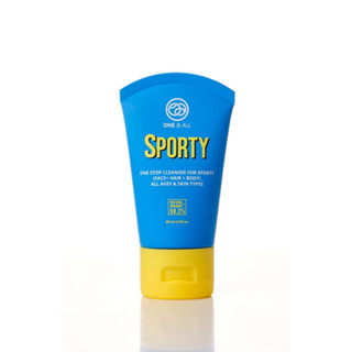 One &amp; All (60ml) ทำความสะอาดได้ทุกส่วนของร่างกายและเส้นผม Sporty One Stop Cleanser Face+Hair+Body (60ml)