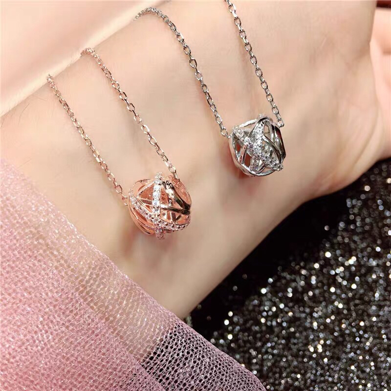 พร้อมส่งที่ไทย Pandora แวววาวแวววาวสร้อยคอกาแล็กซี่ชุดของขวัญสำหรับผู้หญิง
