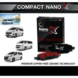 Compact Nano X ผ้าเบรค HIACE,Commuter ,MAJESTY, VENTURY (คู่หน้า-หลัง)