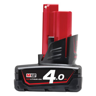 M12 B4 Milwaukee แบตเตอรี่ 12 โวลต์ 4.0 แอมป์อาว ของแท้ รับประกัน 1 ปี