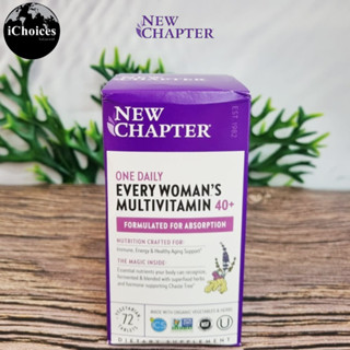 [New Chapter] One Daily Every Womans 40+ Multivitamin 72 Vegetarian Tablets วิตามิน และแร่ธาตุรวม สำหรับผู้หญิงอายุ 40
