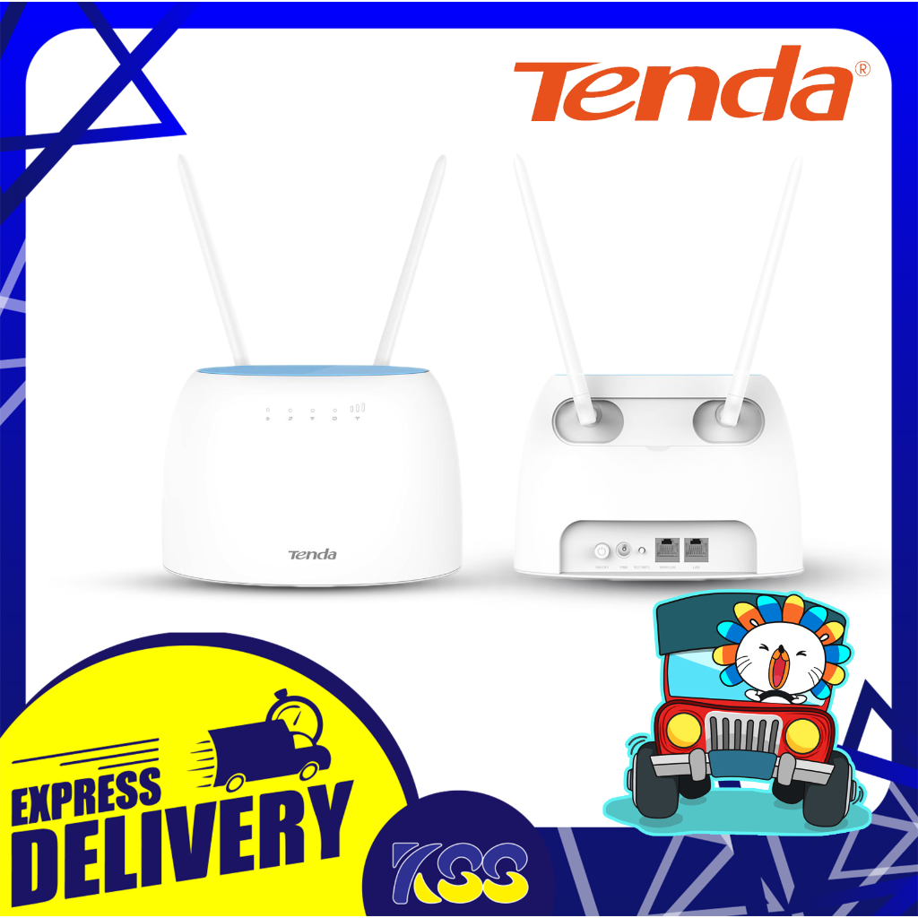 เราเตอร์ เราเตอร์ใส่ซิม Tenda 4G09 4G+ LTE Router แบบใส่ Sim รองรับ 4G ทุกเครือข่าย 2 Port Lan Gigab