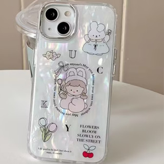 💲คูปองเคลม💲เคสไอโฟน case for iphone 11 12 นางฟ้าตัวน้อยเคส 14 13 12 11 pro max ต้านการรอยขูดขีด minimal กันรอย