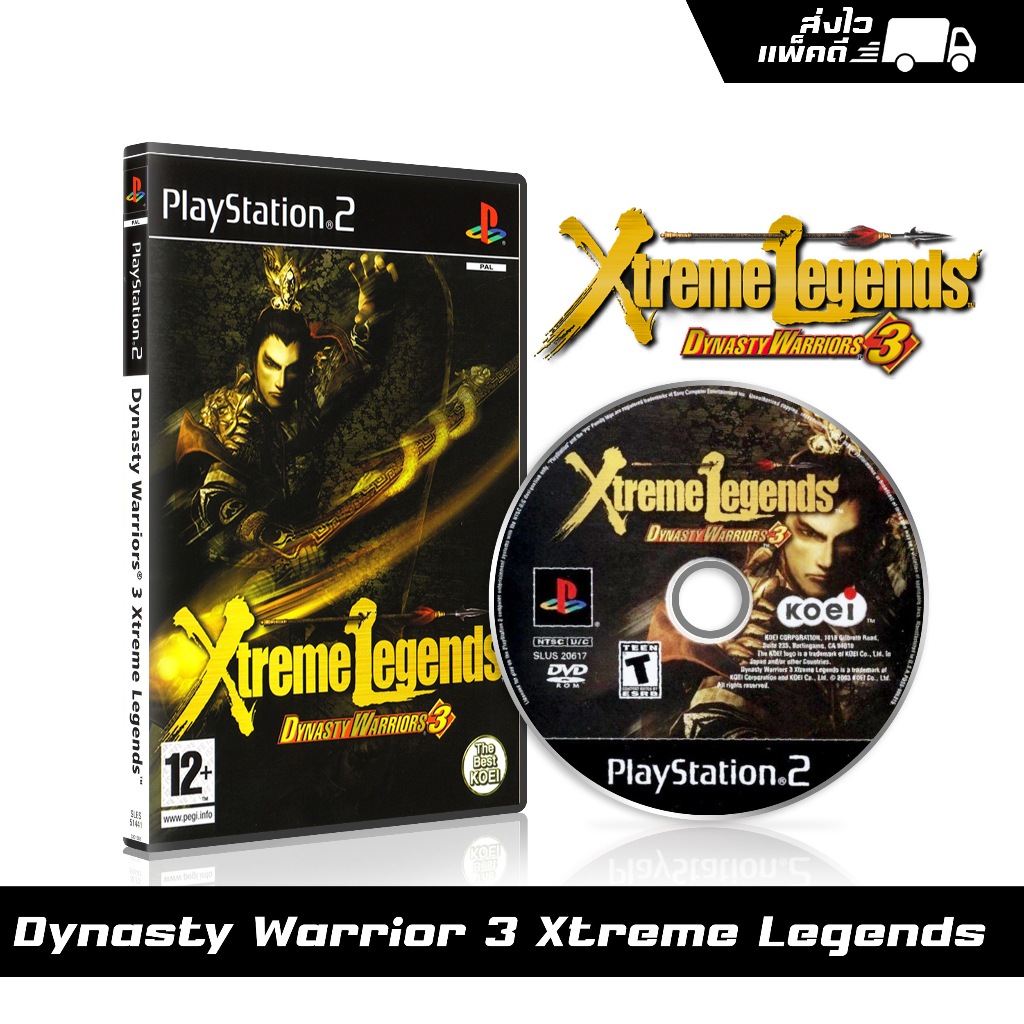 แผ่นเกม PS2 Dynasty Warriors 3 Xtreme Legends (english) สกรีนแผ่น พร้อมปกใส่กล่อง