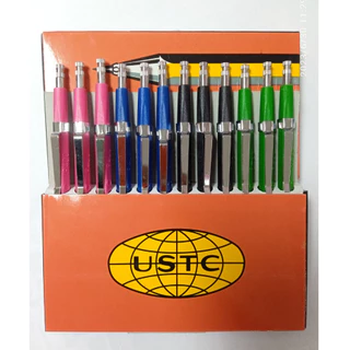 ดินสอกดช่างไม้ ดินสอช่างไม้แบบกดเชคโก (USTC) 12แท่ง/กล่อง คละสี