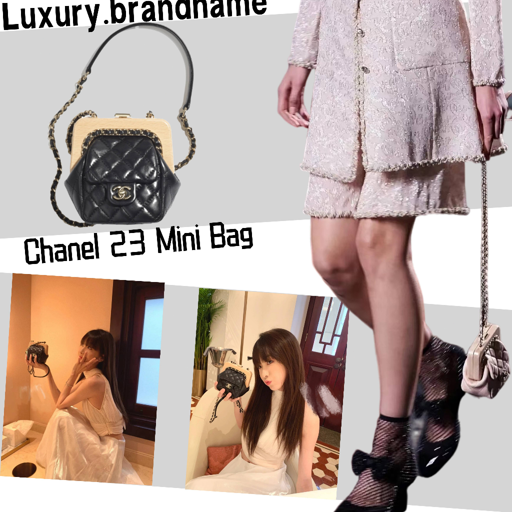 ชาแนล Chanel/คลัทช์ขนาดเล็ก/กระเป๋าผู้หญิง/กระเป๋าร่อซู้ล /กระเป๋าสะพายข้าง/แบบใหม่