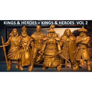 Kings and Heroes Miniature | for D&amp;D 5e, Pathfinder and other RPGs | 32mm