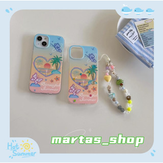 ❤️ส่งของขวัญ❤️ เคสไอโฟน 11 12 13 14 Pro Max รูปหัวใจ ฤดูร้อน แฟชั่น สไตล์คู่รัก สาวน่ารักหัวใจ Case for iPhone สาวน่ารัก