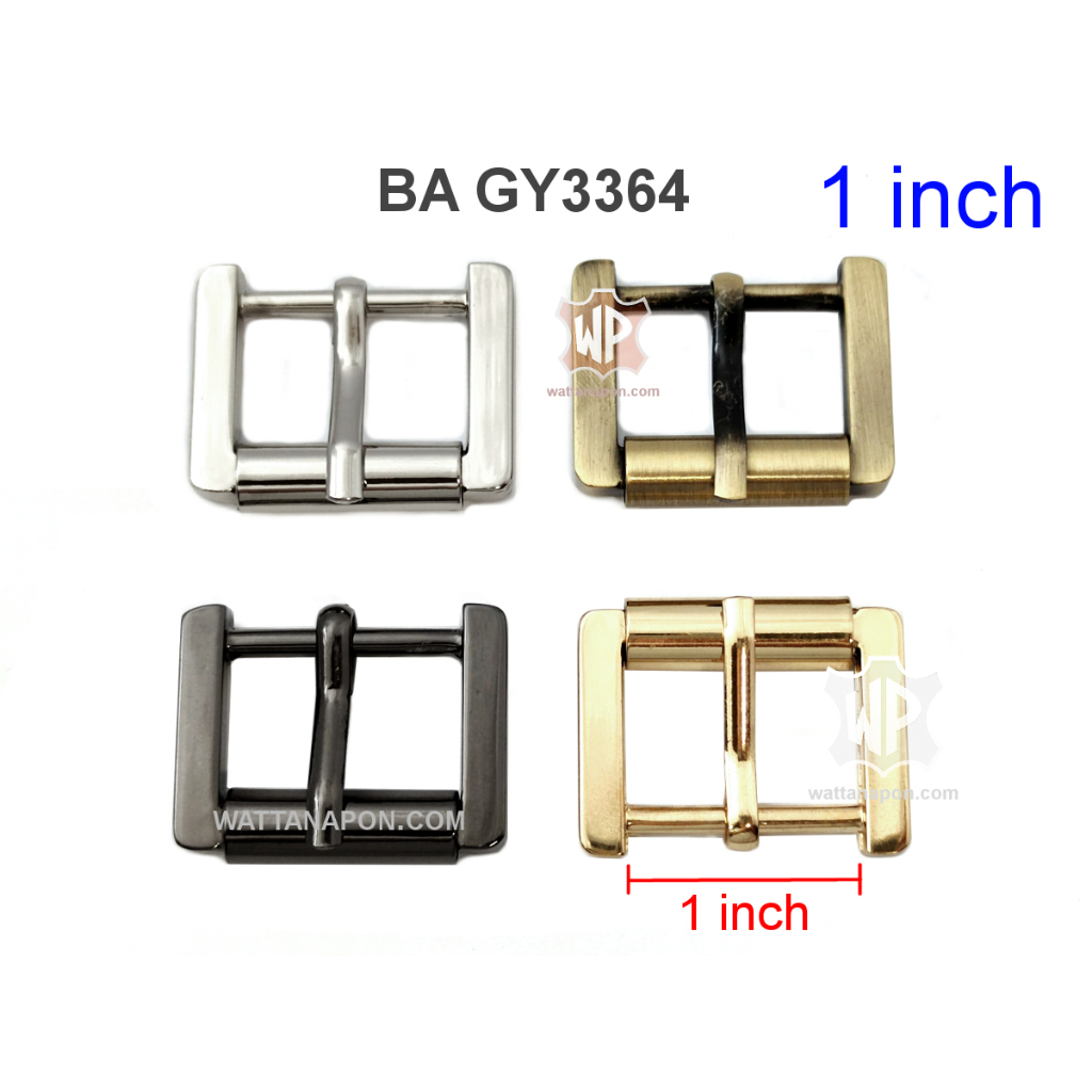 BA GY3364 หัวเข็มขัด สำหรับสายหนังขนาด1นิ้ว (2.5ซม.) 1ชิ้น Buckle for 1 inch width strap, 1 piece