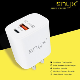 หัวชาร์จ Enyx EA-07 Fast Charger Adapter 2 พอร์ท รองรับ Type-C USB-A