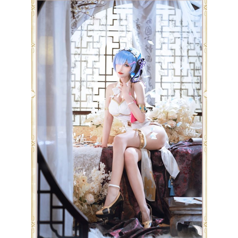 "ชีวิตในโลกที่แตกต่างจากศูนย์" คอสเพลย์ Rem cheongsam หรูหราครบชุด