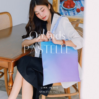 กระเป๋าผ้า Orchids Tote Bag - Pastelle Collection