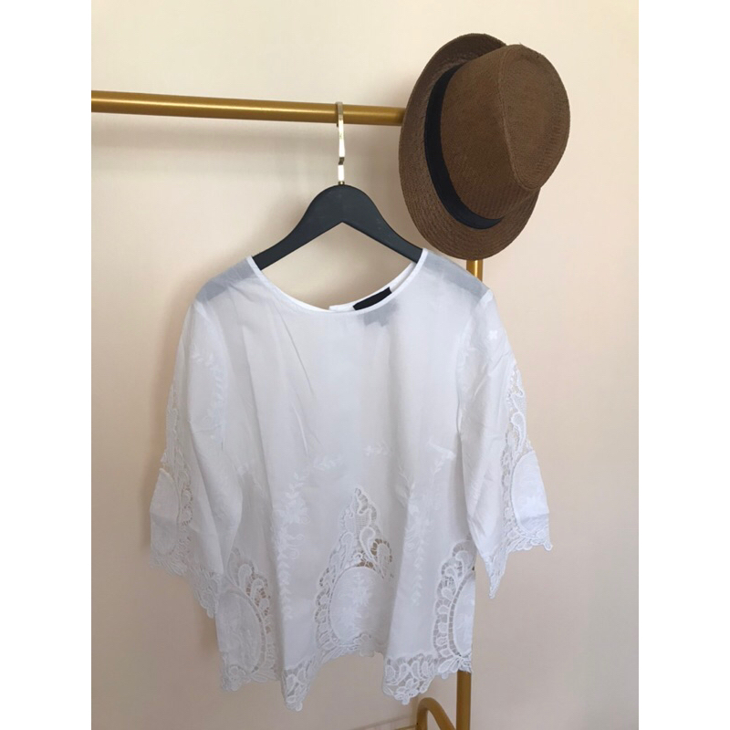 CYNTHIA ROWLEY มือสอง เสื้อผู้หญิงลูกไม้ Size M