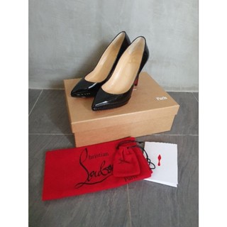 [มือสอง ของแท้] รองเท้าส้นสูง Christian Louboutin Pigalle 100 สีดำ ไซส์ 35 สภาพนางฟ้า