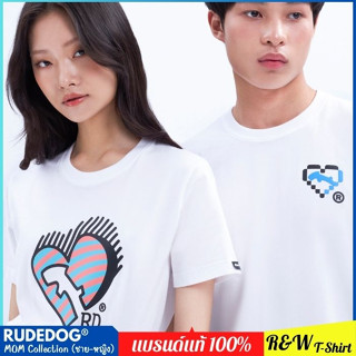 👕ไซส์ใหม่👕 Rudedog​® MOM Collection เสื้อยืดแขนสั้น สีขาว ลิมิเต็ด 3 รุ่น​ | Hug--Miss--Love Mom