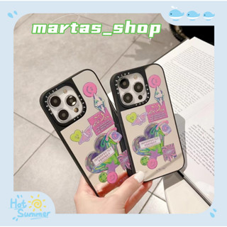 ❤️ส่งของขวัญ❤️ เคสไอโฟน 11 12 13 14 Pro Max casetify พื้นผิวกระจก ความคิดสร้างสรรค์ แฟชั่น Case for iPhone สาวน่ารักหัวใ