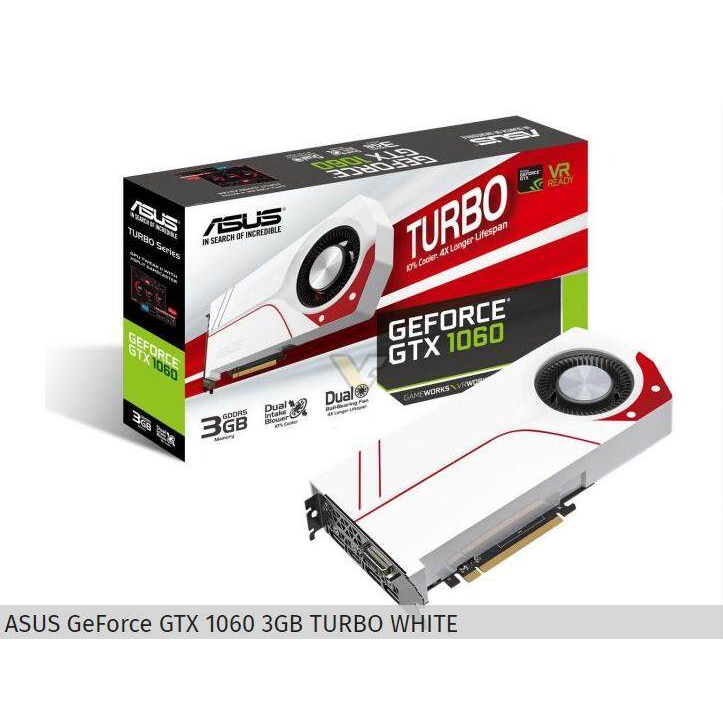 VGA (การ์ดแสดงผล) ASUS TURBO GTX1060 1060 GDDR5 OC 3GB ใช้งานได้ปกติ