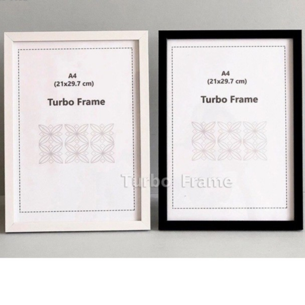 กรอบรูปสีขาว ดำ โอ๊ค  เงิน ทอง ขนาด A4 10×15″, 10×12″, 8×12″,8×10″ , 6×8″, B5  (DB345)+กระจกใสด้านหน้า+ขาตั้ง+หูแขวนผนัง