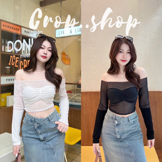 crop..shop งานเลิศมาก New Arrival. แขนยาวโอลีน คอเปิด ตัวเสื้อใช้ผ้าเรยอน   งานจริงสวยตรงปก ราคาดีเวอร์ สวยเเซ่บปังจ้า