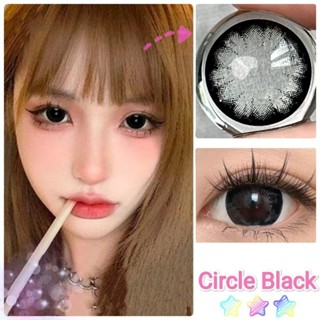 คอนแทคเลนส์ รุ่น Circle Black สีดำ มีค่าสายตา (0.00)-(-10.00)