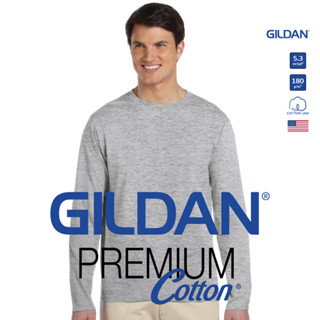 GILDAN® พรีเมี่ยม เสื้อแขนยาว - เทาอ่อน สปอร์ตเกรย์ 95H