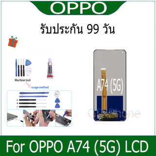 หน้าจอ FOR oppo A74 (5G) LCD Display จอ + ทัช งานแท้ อะไหล่มือถือ จอพร้อมทัชสกรีน หน้าจอ oppo A74 (5G)