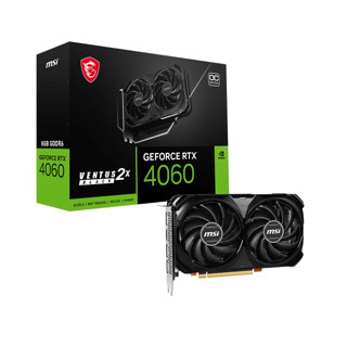 MSI GeForce RTX 4060 VENTUS 2X BLACK OC 8GB Graphics Card การ์ดจอ