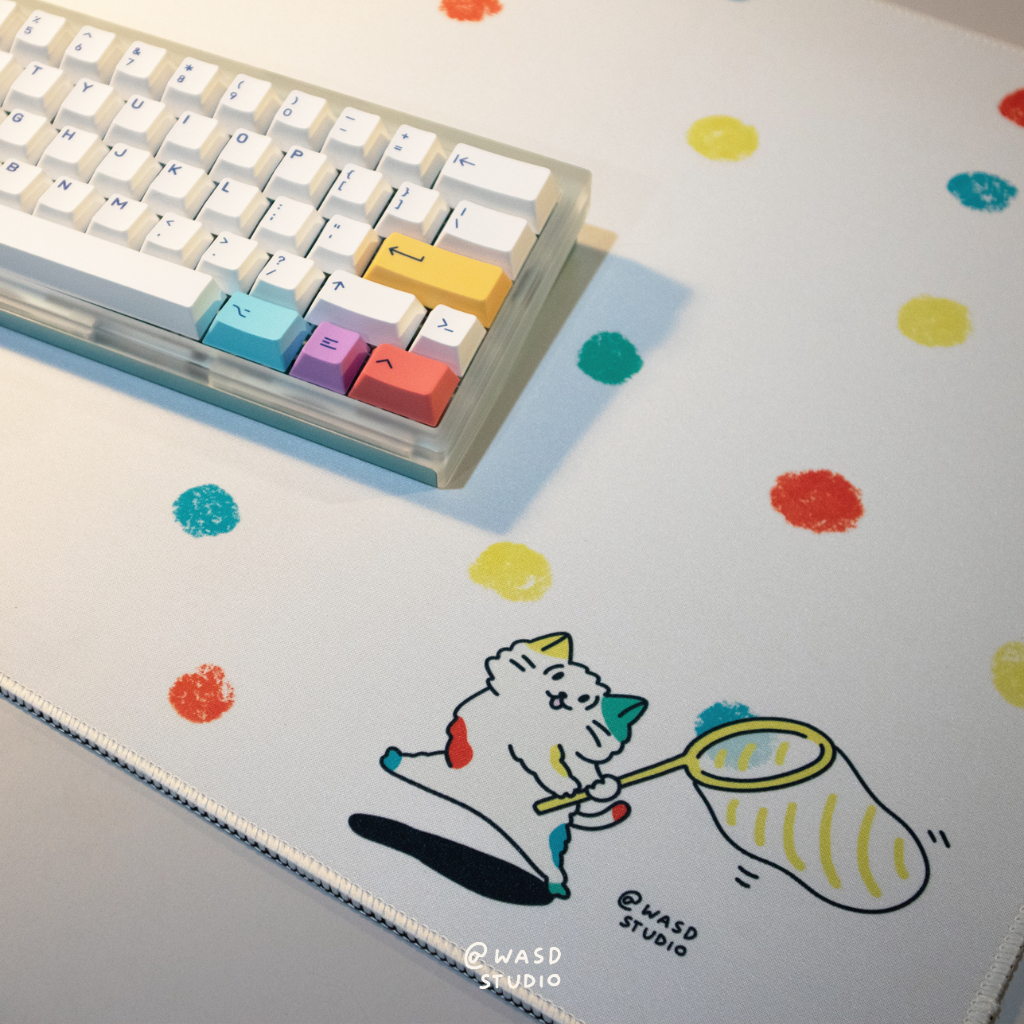 (พร้อมส่ง)WASD Deskmat แผ่นรองเม้าส์ ขนาด 90*40 cm.
