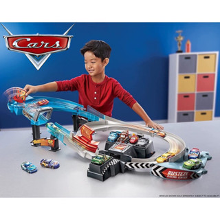 นำเข้า 🇺🇸 สนามเเข่งรถชุดใหญ่สุดมันส์ Disney Pixar Cars Rust-Eze Double Circuit Speedway Playset Test Track Set