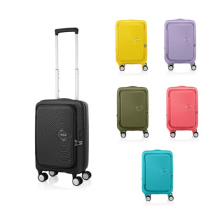 AMERICAN TOURISTER กระเป๋าเดินทางล้อลาก (20นิ้ว) รุ่น CURIO BOOK OPEN SPINNER 55/20 EXP TSA BO