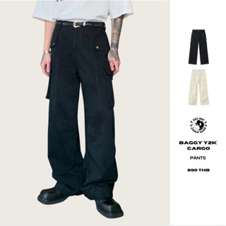 THEBOY-BAGGY Y2K CARGO PANTS กางเกงคาร์โก Y2K