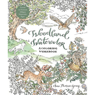 สมุดระบายสีน้ำ Woodland Watercolor:: A Coloring Workbook