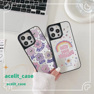 ❤️ส่งของขวัญ❤️ เคสไอโฟน 11 12 13 14 Pro Max casetify ดอกไม้  สไตล์คู่รัก ระดับสูง เรียบง่าย Case for iPhone สไตล์วรรณศิล