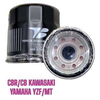 ไส้กรองน้ำมันเครื่อง TOYOTA BOSHOKU ASIA ระหัสOSBOIMFJDO.ใช้กับรถรุ่น CBR/CB KAWASAKI NINJA VERSYS YAMAHA YZF/MT