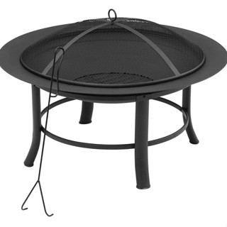 เตา แคมป์ปิ้ง BBQ Grill Outdoor Fire pit 28"Stove garden patio wood log barbecue Grill