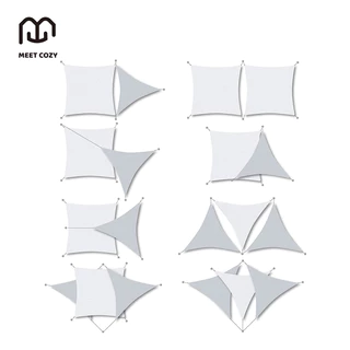 MEET COZY ผ้าบังแดด HDPE/160GSM ผ้าใบกลางแจ้ง กันยูวี ผ้าใบบังแดด# 1 FB-K