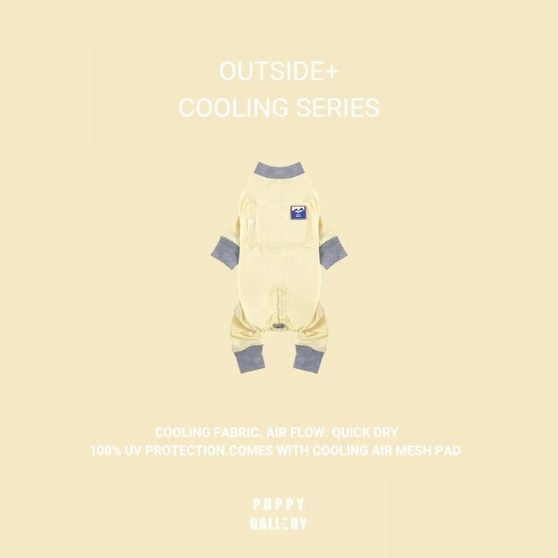 Puppy Gallery Cooling All in one เสื้อชุดคูลลิ่งจั้มสูท เสื้อสุนัข ช่วยระบายความร้อน ลดความร้อนในร่างกาย ผ้ากันUV